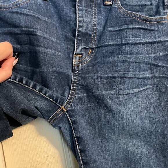 Madewell Womens Dark Wash Lightly Distressed High Riser Skinny Jeans Size 28 - Picture 8 of 10